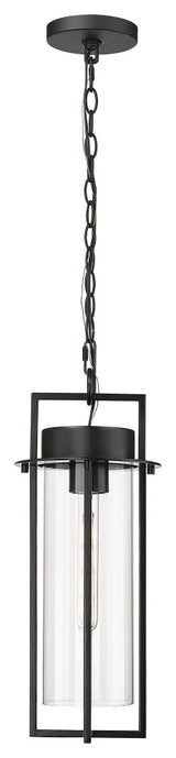 1 Light 8 in. Powder Coated Black Outdoor