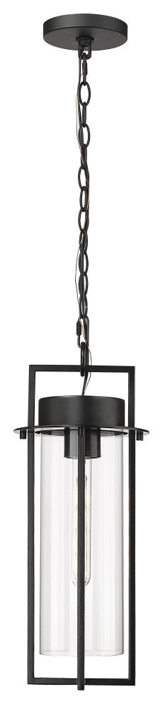 1 Light 8 in. Powder Coated Black Outdoor
