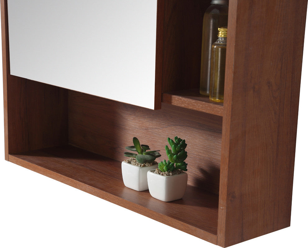 Fine Fixtures Surface Mount Bathroom Medicine Cabinet, Walnut.