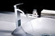 Key Series Single Handle Vessel Sink Faucet in Polished Chrome