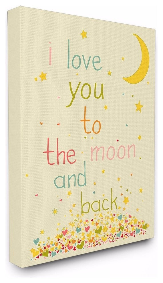 Stupell Industries I Love You To The Moon And Back, 30 x 40