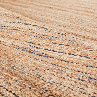 Jaipur Living Canterbury Natural Solid Tan/ Navy Area Rug 5'X8'