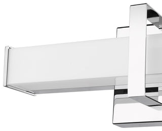 Elon 19" LED Bath Bar, Chrome With Opal Glass