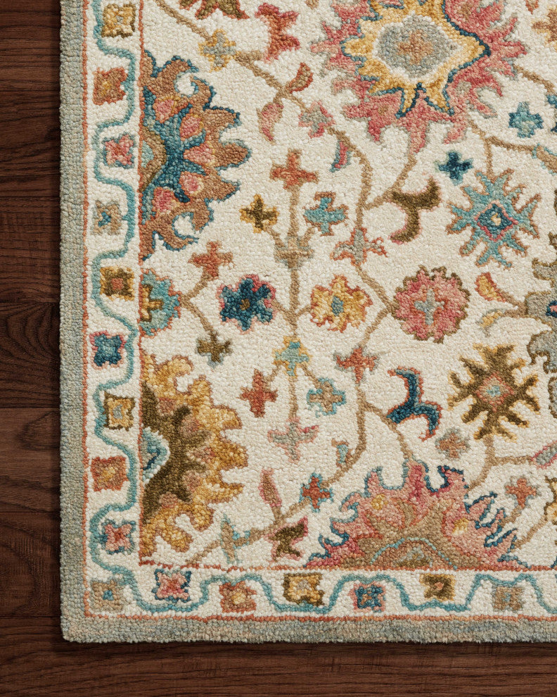 Loloi Padma Ivory / Multi 5'-0" x 7'-6" Area Rug