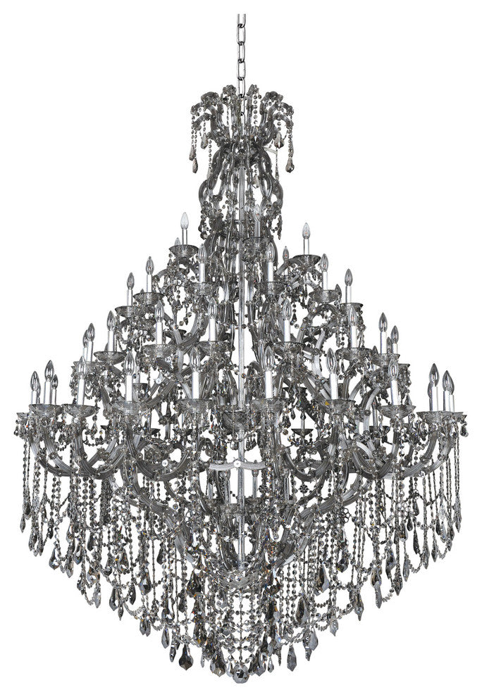 Allegri Crystal, Brahms 66 Light Chandelier, Chrome