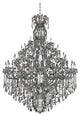 Allegri Crystal, Brahms 66 Light Chandelier, Chrome
