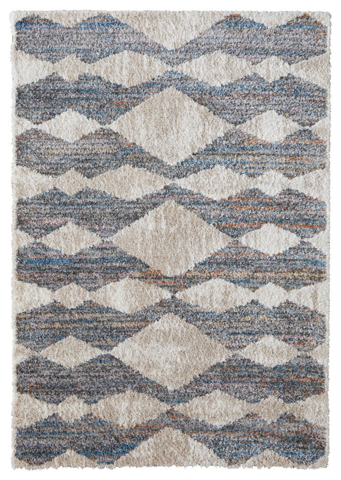Weave & Wander Caide Contemporary Rug, Gray/Multi, 10'x14'
