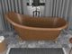 66" Handmade Slipper Clawfoot, Non-Whirlpool Bathtub, Hammered Antique Copper