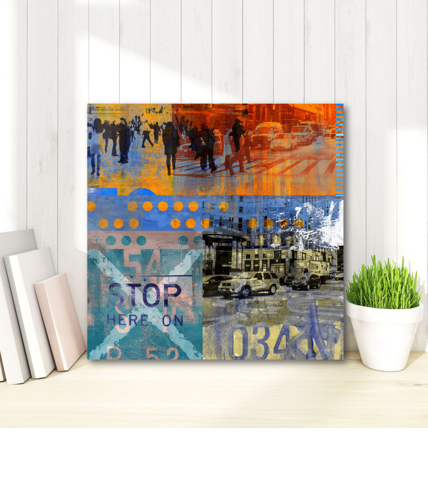 Courtside Market Move On xi 30"x30" Gallery-Wrapped Canvas Wall Art