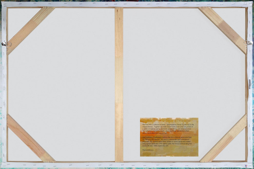 "Peekaboo Llamas" Painting Print on Wrapped Canvas, 60"x40"