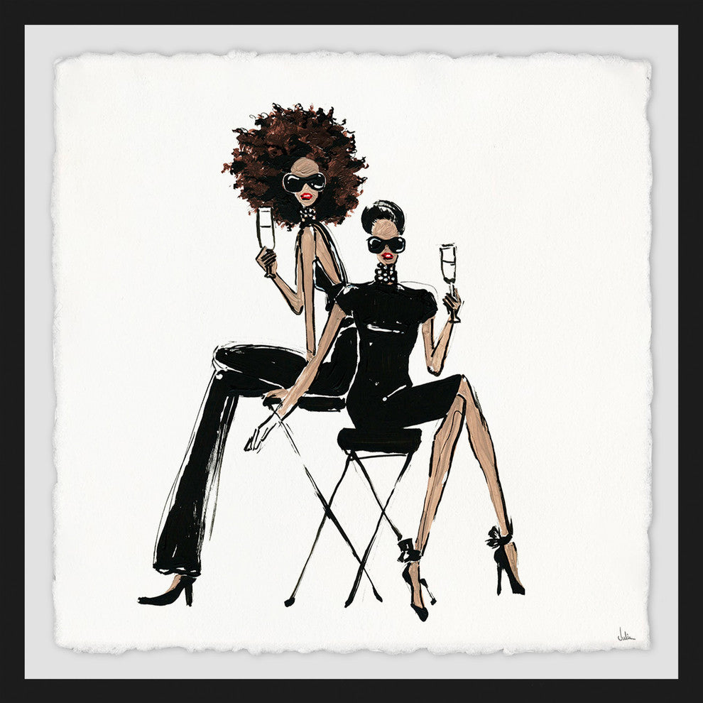 "Style at Any Age" Framed Painting Print, 24"x24"