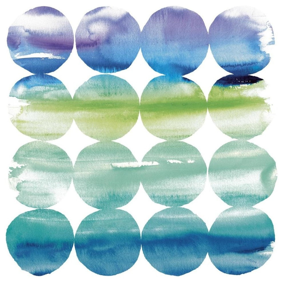 "Summer Dots Crop with White Border" Paper Print by Elyse DeNeige, 32"x32"