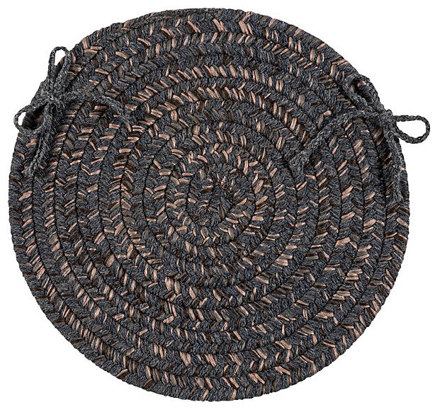 Colonial Mills Chair Pad Hayward Charcoal Chair Pad