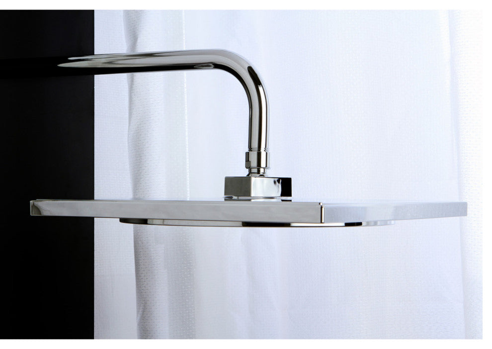 Kingston Brass 12" Square Shower Head, Polished Chrome