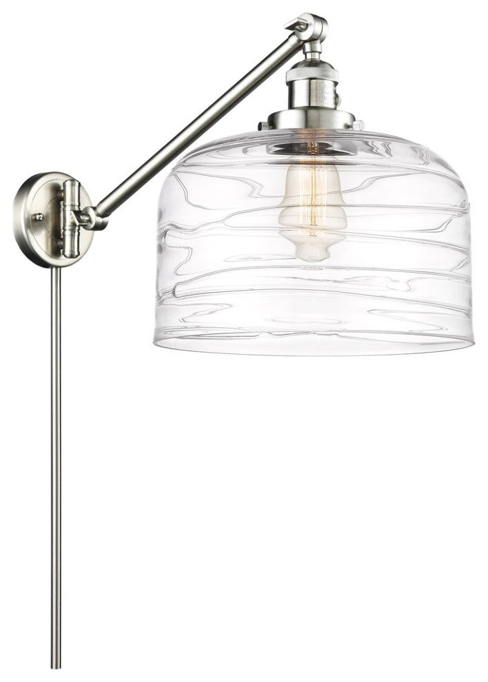 Innovations Bell Swing Arm With Switch 237-SN-G713-L, Brushed Satin Nickel