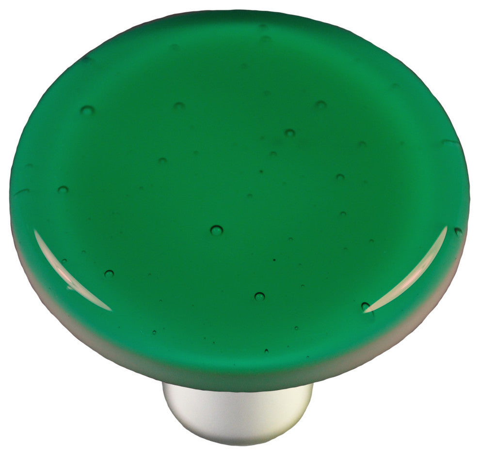 Emerald Green Knob Round, Alum Post
