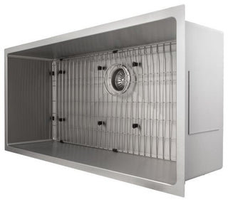 ZLINE Undermount Single Bowl Sink in Stainless Steel with Bottom Grid