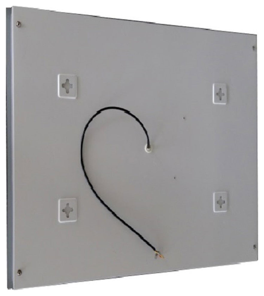 36" Rectangular Led Bordered Illuminated Mirror With Bluetooth Speakers