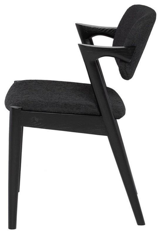 Kalli Activated Charcoal Fabric Dining Chair
