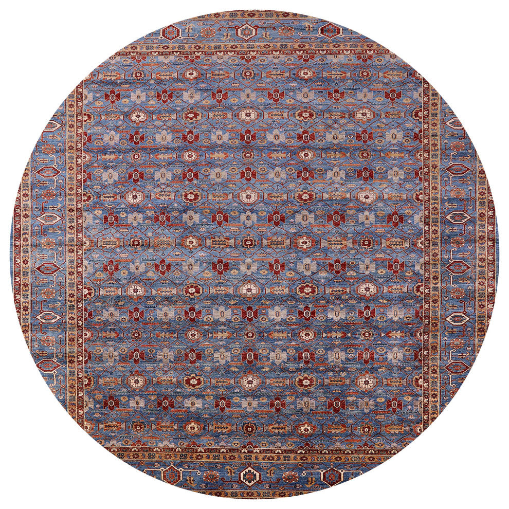 Ahgly Company Indoor Round Mid-Century Modern Area Rugs, 3' Round