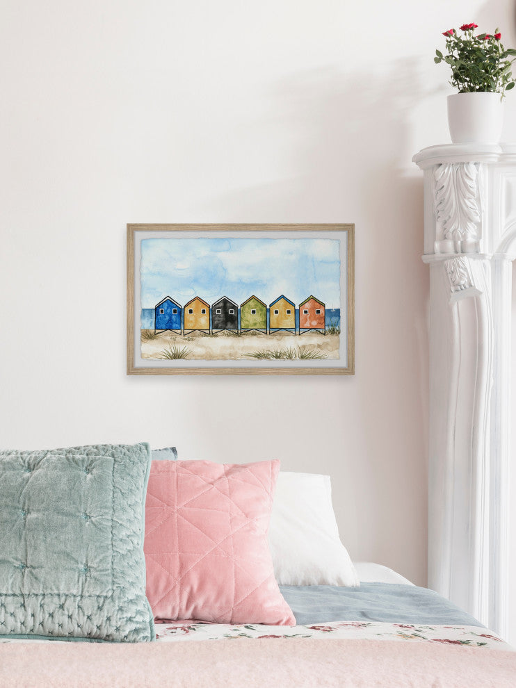 "Smell the Ocean Air" Framed Painting Print, 18x12