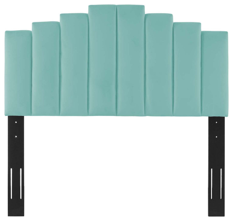 Elise Queen Performance Velvet Platform Bed MOD-6693-MIN