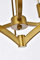 Kassandra 3-Light Flush Mount, Brass