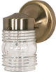 1 Light 6" Porch, Wall Mason Jar With Clear Glass
