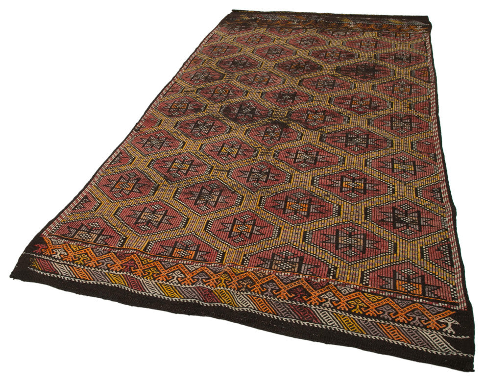 Rug N Carpet - Hand-knotted Turkish 5' 5'' x 9' 8'' Unique Wool Kilim Rug