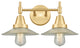 Innovations 447-2W-SG-G2 2-Light Bath Vanity Light, Satin Gold