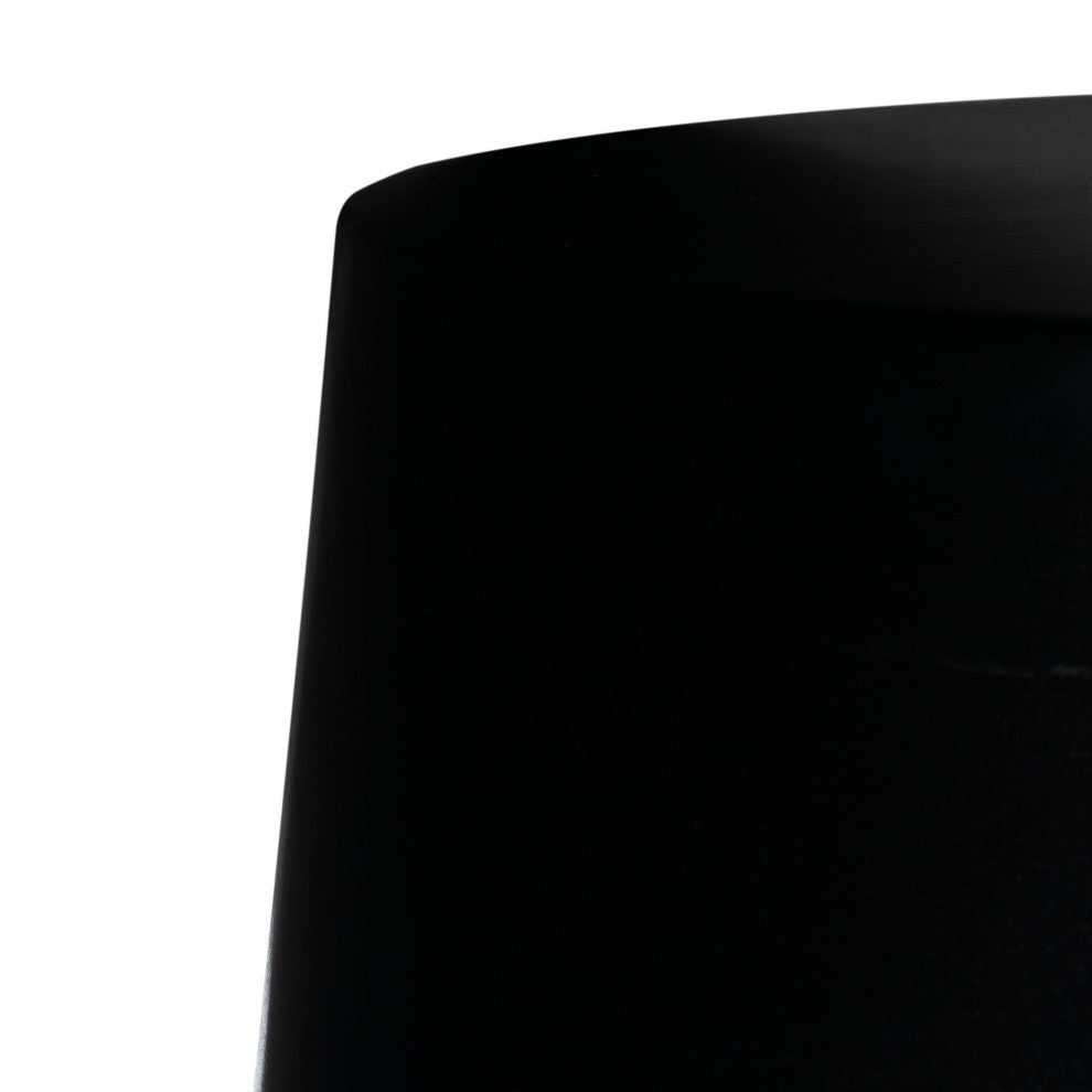 Safavieh Vikki Concrete Accent Stool, Black