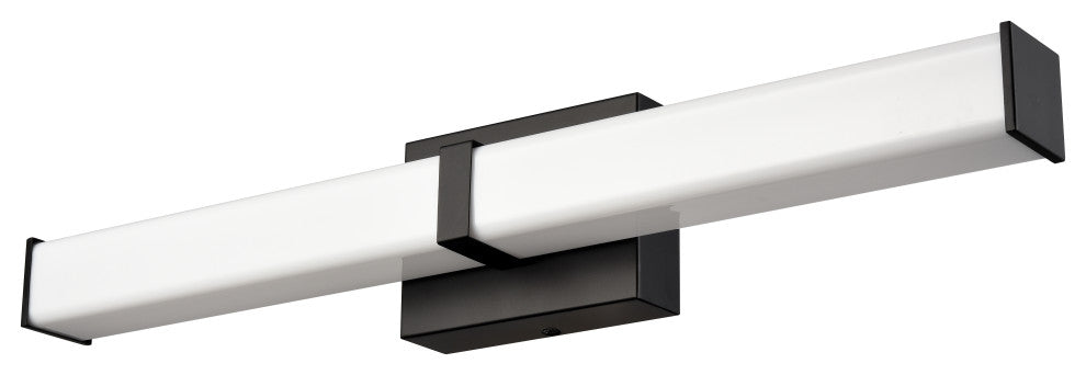 Tron LED Light 24 in. Matte Black Vanity Light