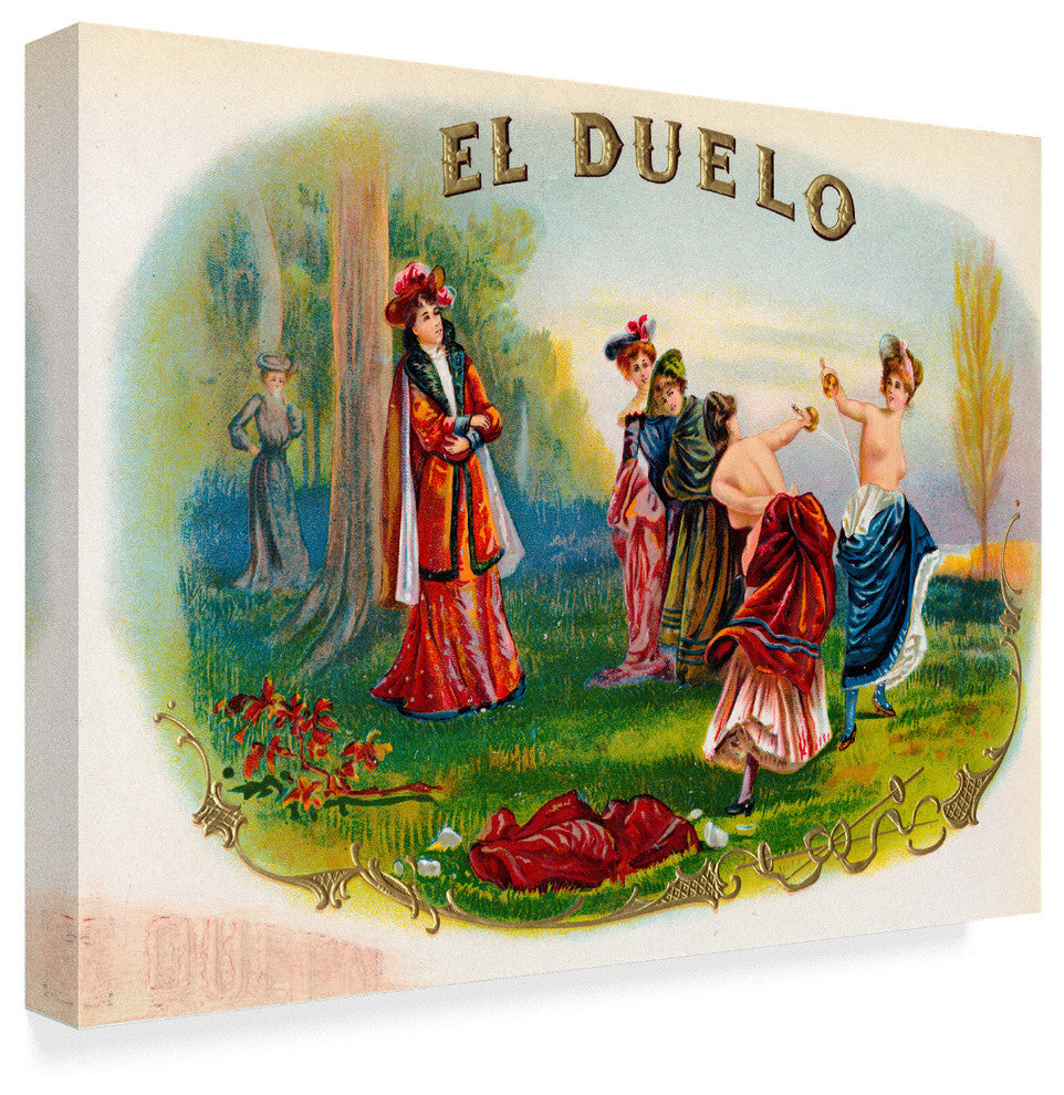 Art Of The Cigar 'El Duelo' Canvas Art
