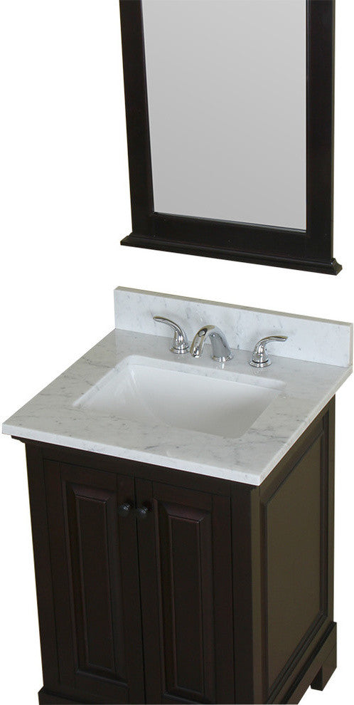 Richmond 24" Bathroom Vanity With Carrera Marble Top