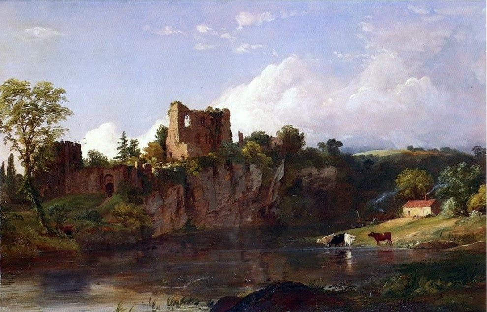 Jasper Francis Cropsey Chepstow Castle on the Wye Gallery Wrapped Canvas Print