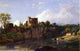 Jasper Francis Cropsey Chepstow Castle on the Wye Gallery Wrapped Canvas Print