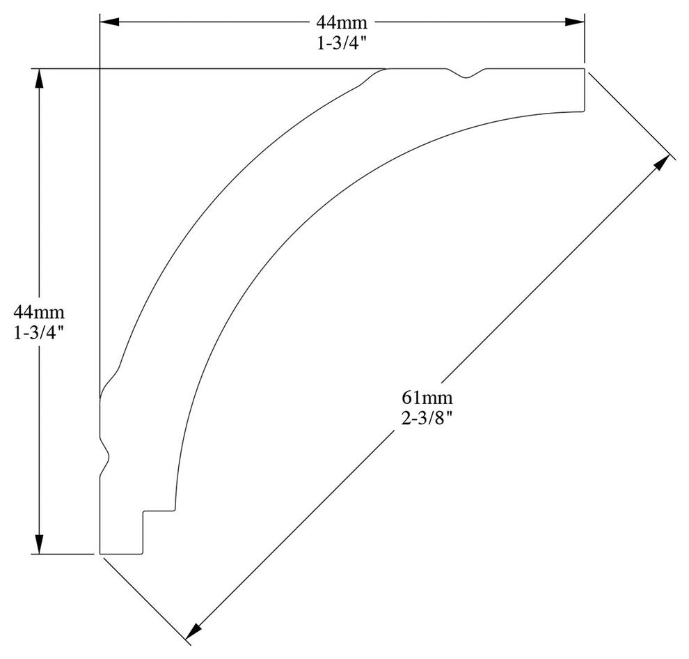Orac Decor Plain Duropolymer Crown Moulding, Flexible Moulding