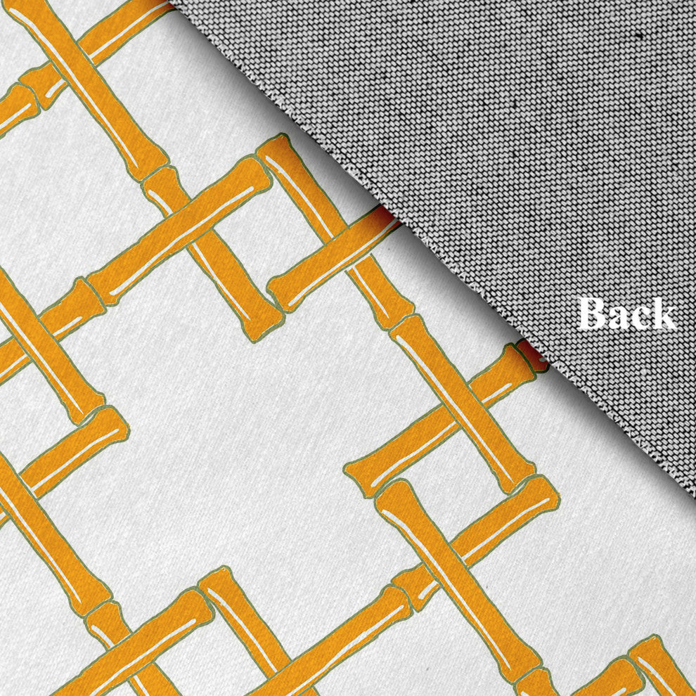 Bamboo Spring Chenille Rug, Mango, 4'x6'