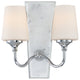 Lusso 2-Light Wall Sconce, Chrome