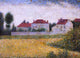 Georges Seurat White Houses Ville d'Avray, 18"x27" Wall Decal