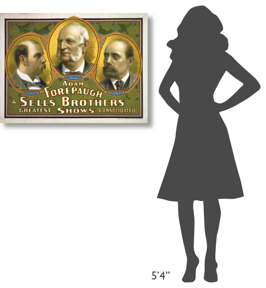 "Adam Forepaugh & Sells Brothers 4" Canvas by Hollywood Photo Archive, 36x27"