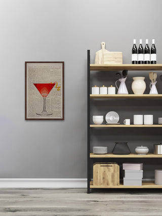 "Watermelon Martini" Framed Painting Print, 20"x30"