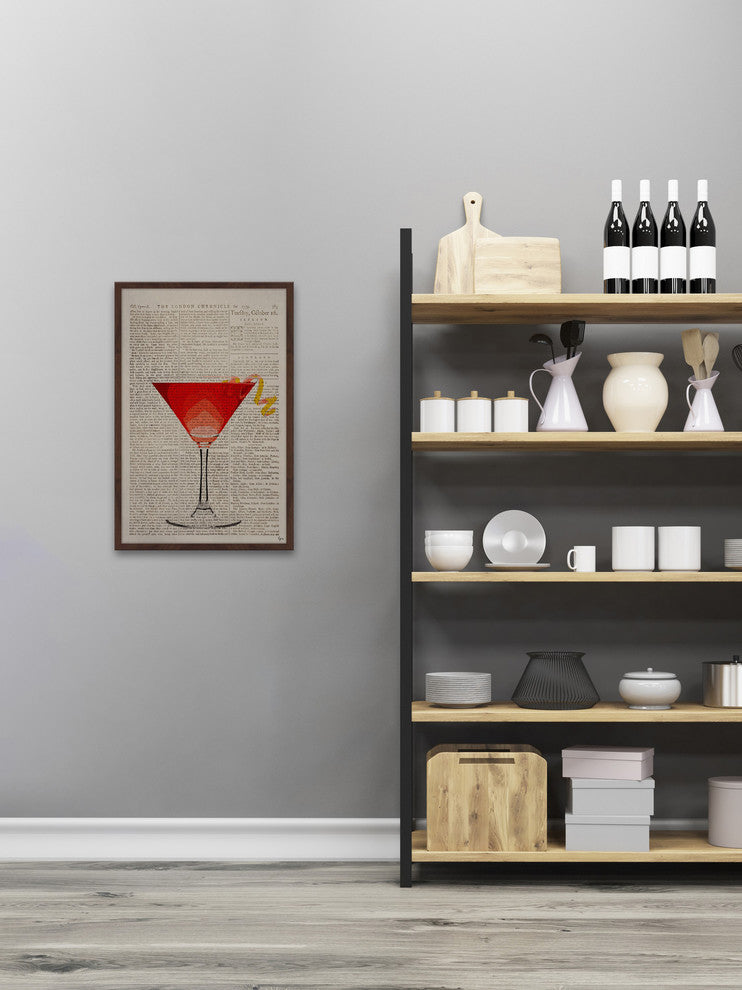 "Watermelon Martini" Framed Painting Print, 20"x30"