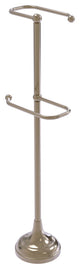 Free Standing Two Roll Toilet Tissue Stand, Antique Pewter