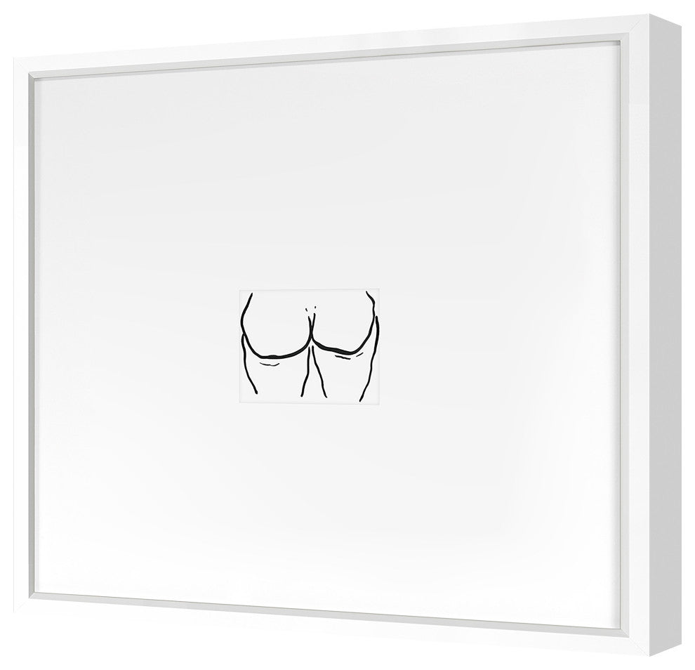 Booties 4 Fine Art Print, White, 26"x27"