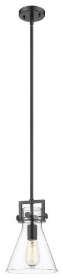 Innovations 411-1S-BK-8CL 1-Light Mini Pendant, Matte Black