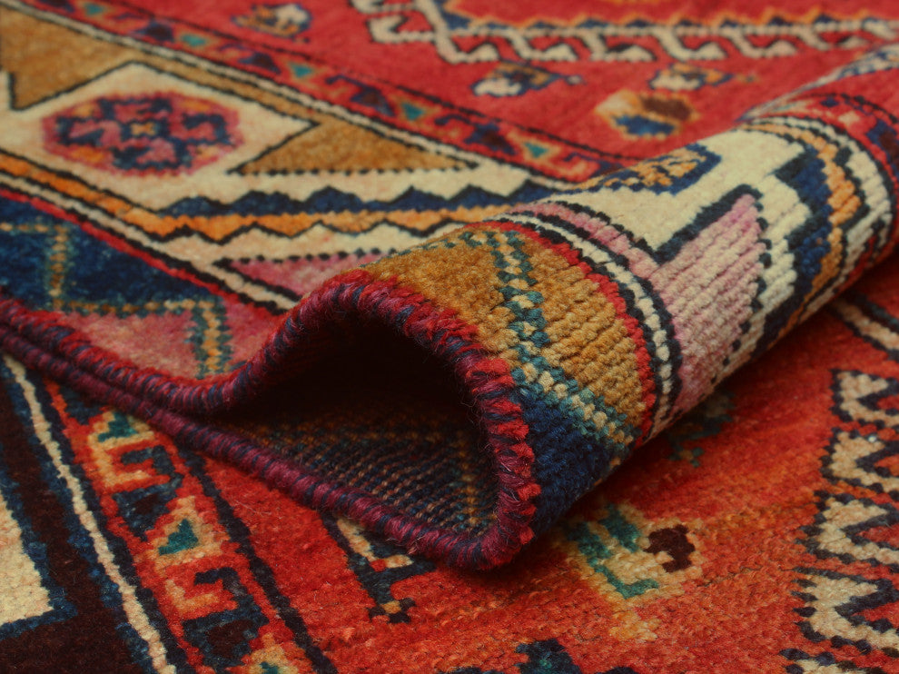 Vintage Distressed Ayoola Red Runner