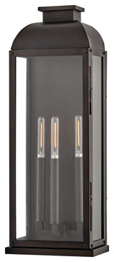 Hinkley Tiverton Large Wall Mount Lantern, Dark Oxidized Brass