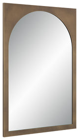 Ninove 36" Tall Rectangular Arch Mirror, Mottled Brass