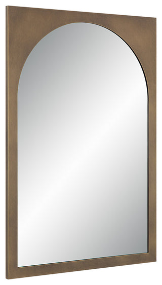 Ninove 36" Tall Rectangular Arch Mirror, Mottled Brass